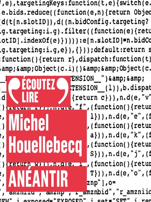 Title details for Anéantir by Michel Houellebecq - Available